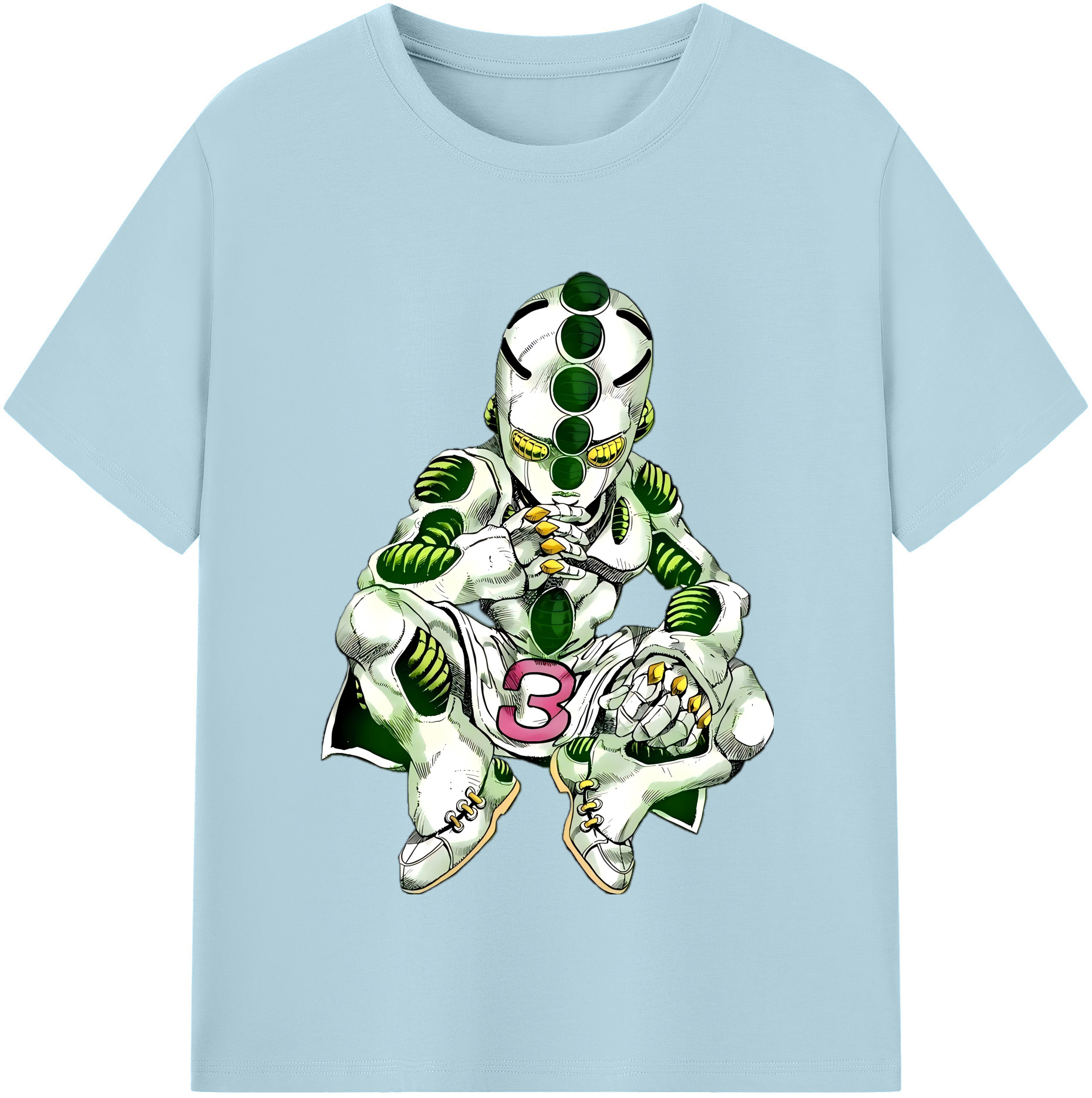 （画像用） ジョジョの奇妙な冒険 広瀨康一 JoJo's Bizarre Adventure Hirose Koichi 綿100％半袖Tシャツ（フロントプリント）